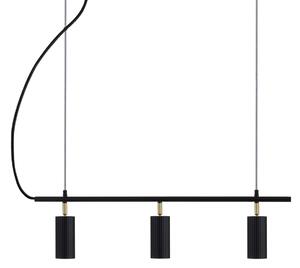 Lampada a sospensione Globen Lighting, Hubble 3, dimmerabile, Nero, Sala da pranzo, Alluminio, Scandinavo