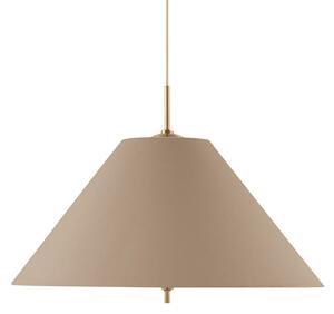 Lampada a sospensione Globen Lighting, IRIS, dimmerabile, Marrone / Ruggine, Soggiorno, Tessuto / Tessile, Scandinavo