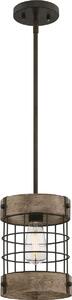 Lampada a sospensione Langston in bronzo / pino per 1 sorgente luminosa