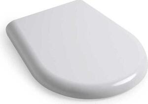 Copriwater Per HATRIA MARILYN Sospeso - Termoindurente Bianco Con Cerniere Inox (Scegli La Chiusura Normale O Soft Close)