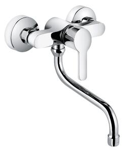 Kludi miscelatore monocomando per lavello a parete LOGO NEO DN 15 cromo