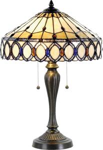 Lampada da tavolo Tiffany Clayre & Eef Ø 40x58 cm Vetro beige marrone