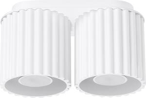 Lampada da soffitto AURA 2 bianco GU10 2xGU10 10W alluminio 12x10x21cm Sollux Lighting