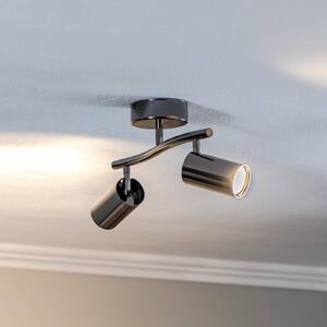 Lucea Faretto soffitto Spotte, nero-cromo, 2 luci