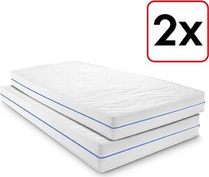 Materasso ergonomico matrimoniale 100x200 cm a 7 zone Supportho Premium, altezza 18 cm, livello di rigidità H2/H3 Twin