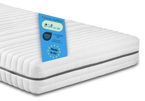Materasso ergonomico in schiuma fredda a 7 zone, 90 x 200 cm, H3, 18 cm, materasso reversibile, Bodyprotect Vital Protect