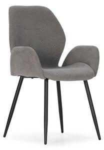 Set di sedie da pranzo grigia in imbottito 2 pz Ansu – Marckeric