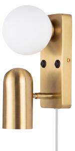 Applique da parete Globen Lighting, Doppio, Dorato / Ottone, Soggiorno, Metallo, Scandinavo