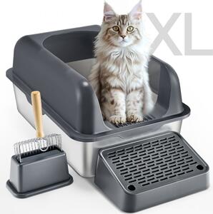 Lettiera aperta per gatti 152,4 mm - Lettiera per gatti con capacità di 60 litri - Lettiera a ciotola per gatti - Toilette per gatti di alta qualità