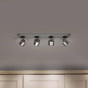 LEDVANCE Faretto da soffitto Jupiter, 3.000 K, a 4 luci, lungo