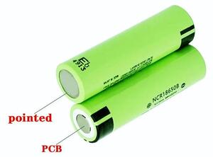 Batteria agli ioni di litio 18650 - Modello 34B - 3,7 V, 3400 mAh - Set di batterie ricaricabili da 40 pezzi - Adatta per torce, sistemi di sorveglianza, ventilatori