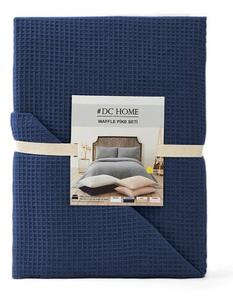 Copriletto blu scuro 200x220 cm Waffle - Mijolnir