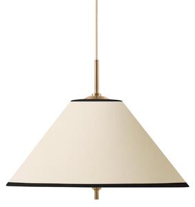 Lampada a sospensione Globen Lighting, IRIS, dimmerabile, Beige, Soggiorno, Tessuto / Tessile, Scandinavo