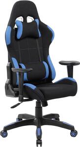 Poltrona Gaming nera e blu, adulti indianapolis