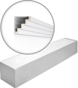 NMC Z51-box ARSTYL Noel Marquet 1 cartone con 8 strisce decorative Cornice per soffitto stile moderno colore bianco | 16 m