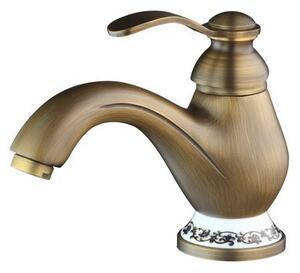 Miscelatore lavabo KRAN retro ottone spazzolato PROTOGENA LAUFERI