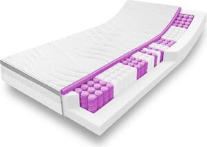 Materasso a molle insacchettate ergonomico a 7 zone Sleezzz Diamond T1000 120 x 200 cm, altezza 23 cm, livello di rigidità H2/H3, 1000 molle/2m²