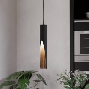 EGLO Lampada LED sospesa Barbotto nero/rovere 1 luce