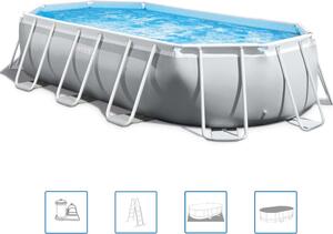 Set piscina ovale Intex Prism Frame 503x274x122 cm 26796GN
