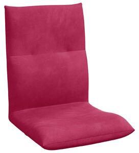 VidaXL Poltrona reclinabile in velluto rosso vino