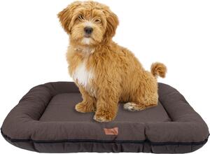 Cuccia per cani - Tappetino per cani impermeabile e lavabile in Codura | In & Outdoor per cani di taglia grande | Colore: Marrone, Misura XL: 105 x 85 cm