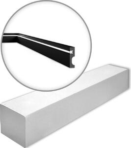 NMC IL11 BLACK-box WALLSTYL Noel Marquet 1 cartone con 13 strisce decorative Modanatura per pavimenti Illuminazione indiretta stile moderno colore nero | 26 m
