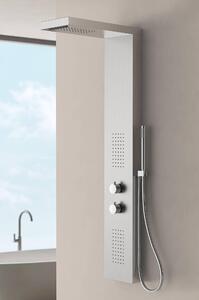 Set doccia Marwell rubinetto doccia Essenza cromo 125x20 cm - doccia a pioggia - doccetta con flessibile