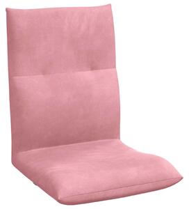 VidaXL Poltrona reclinabile in velluto rosa