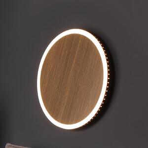 Eco-Light Applique a LED Morton Dime effetto legno 50 cm