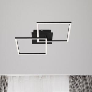 Briloner Plafoniera LED Frame 2 luci Switch dim nero