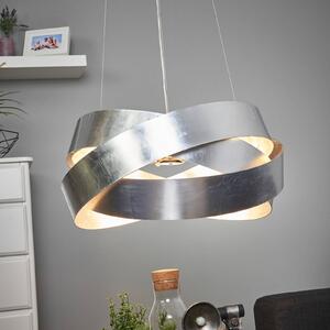 Marchetti Lampada a sospensione Pura con foglia d'argento, 60 cm, 8x G9