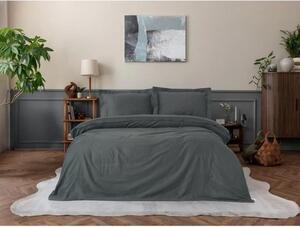 L'Essentiel Linge de Maison, Elegant - Antracite, Antracite, Set copripiumino King in raso (FR), 100 % cotone sateen, 240 x 220 cm
