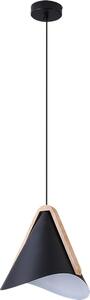 Rabalux 6650 lampada a sospensione 1 spot Neva, E27, nero, industriale, 24,5 cm