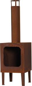 Caminetto da giardino Markone 200-3 (griglia): 35 x 35 x 115 cm