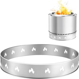 Accessori per ciotole da fuoco - Piedistallo per caminetto da esterno, acciaio inox 587x99 mm - Piedistallo per ciotola da fuoco in acciaio inox