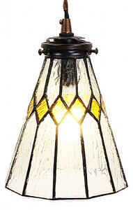 Clayre & Eef lampada a sospensione Tiffany Ø 15x115 cm Vetro trasparente