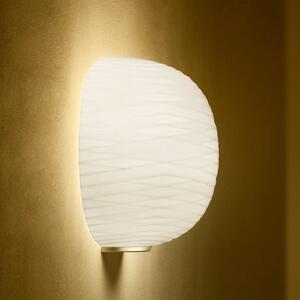 Foscarini Gem semi applique di vetro, oro