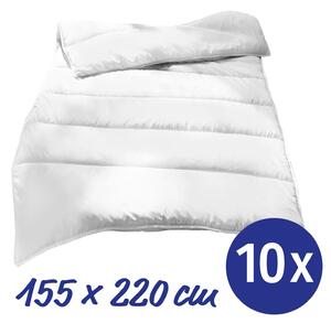 Piumino trapuntato in microfibra per tutte le stagioni, 10 x 155 x 220 cm, peso dell'imbottitura: circa 900 g, extra leggero