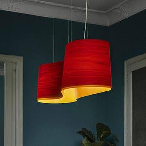 LZF LAMPS LZF New Wave lampada a sospensione, rosso/giallo