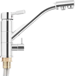 Rubinetto da cucina 3 in 1, struttura in ottone, bocca girevole a 360 gradi