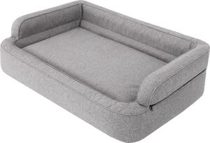 Letto per cani, arredamento per animali, letto per gatti, sfoderabile, cesto per cani, cuscino per cani, lettino per cani, posti letto, divano per cani, grigio, L: 78x47 cm