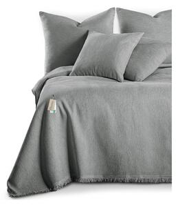 Copriletto grigio in ciniglia 220x240 cm Talo – Filumi