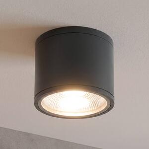 ORION Spot LED da soffitto Sputnik IP65 Ø 14,5 cm nero, Nero, Bagno, Alluminio, Moderno, Plafoniere LED