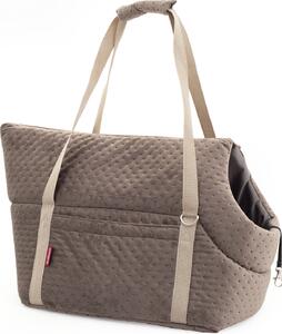 Borsa per cani Borsa da trasporto per cani Gatti Borsa da trasporto Nuovo velluto marrone M