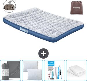 Materasso gonfiabile Bestway - 2 persone - 152 x 203 x 30 cm - Blu - Accessori inclusi
