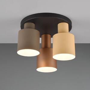 Trio Lighting Agudo plafoniera, multicolore, a 3 luci tonda