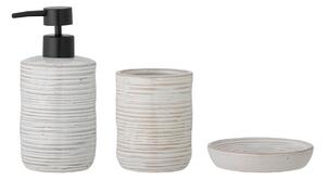 Set di accessori da bagno color crema in gres Winta - Bloomingville