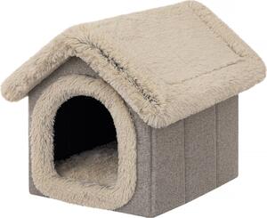 Cuccia per cani Cuccia per gatti Grotta per cani Casa per gatti Grotta Cuscino per cani Cuscino per gatti Cuccia per animali domestici da interno, misura 2: 38x44x45 cm, Cappucino