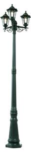 Lanterna da esterno classica verde scuro 217 cm 3 luci IP44 - New Haven