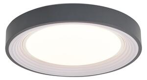 Plafoniera moderna grigia con bianco 38cm incl. LED dimmerabile - Kanton